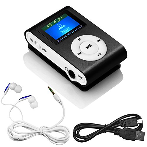 Sweesà MINI LECTEUR MP3 ECRAN LCD 8 GO avec Radio FM Noir