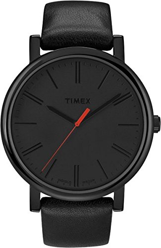 Timex Original - T2N794D7 - Montre Mixte - Quartz Analogique - Bracelet Cuir Noir