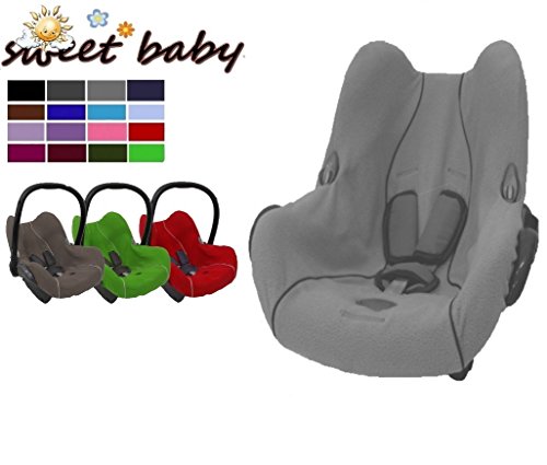 Sweet Baby - Housse universelle eponge PREMIUM -- Printemps / Été / Automne -- pour coque bébé, siège auto, par ex. Maxi-Cosi CabrioFix, SPS, Citi, Römer, Cybex et autre -- GRIS -- Sweet Baby - Housse universelle eponge PREMIUM -- Printemps / Été / Automne -- pour coque bébé, siège auto, par ex. Maxi-Cosi CabrioFix, SPS, Citi, Römer, Cybex et autre -- GRIS --