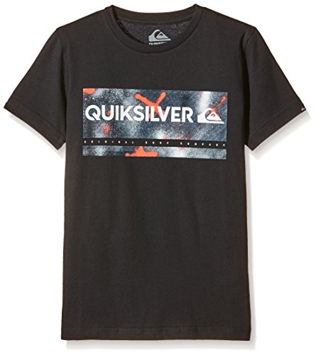 Quiksilver Check My Spray T-Shirt Garçon Anthracite FR : 14 ans (Taille Fabricant : L/14)