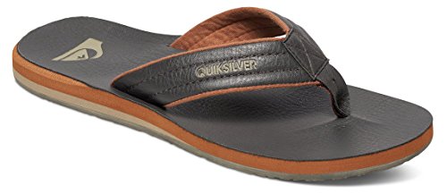 Quiksilver Carver M Sndl Ctk0, Tongs homme, Marron (Demitasse/Solid), 45 EU
