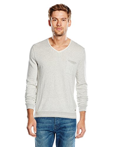 BOSS Orange Kerpen - Pull Homme, Gris (Light/Pastel Grey) - Large (Taille fabricant: L)