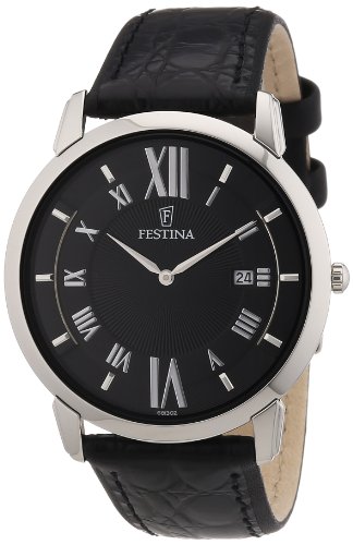 Festina - F6813/2 - Montre Homme - Quartz Analogique - Bracelet Cuir Noir