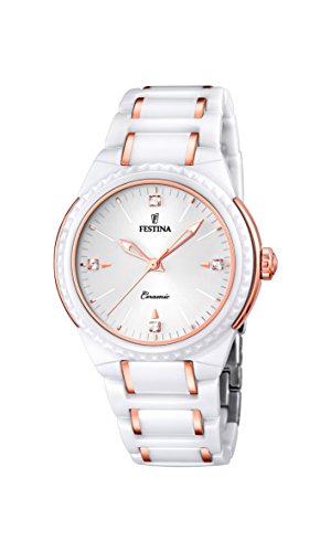 Festina F16698/5 Montre bracelet Femme, Céramique, couleur: blanc