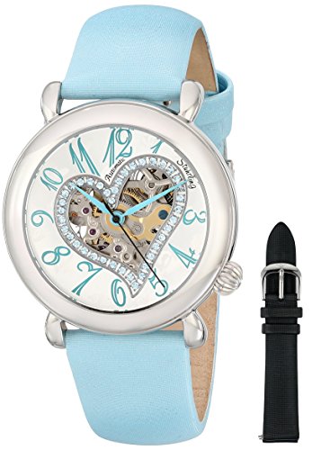 Stuhrling Original - 109SW.1215C2 - Montre Femme - Automatique - Analogique - Bracelet Cuir Bleu