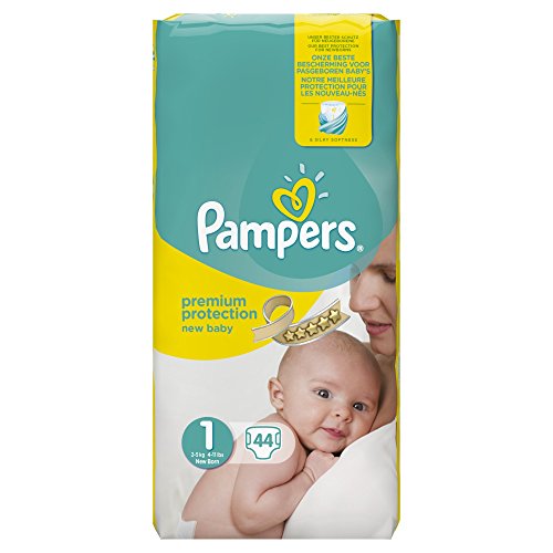 Pampers - New Baby - Couches Taille 1 ( 2-5 kg/Nouveau-Né) - Pack Géant - Lot de 2 (x88 couches) Pampers - New Baby - Couches Taille 1 ( 2-5 kg/Nouveau-Né) - Pack Géant - Lot de 2 (x88 couches)