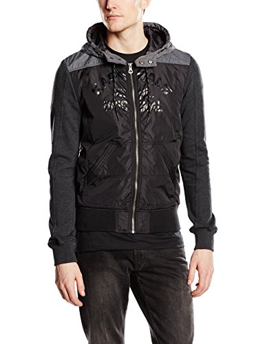 Kaporal Parko - Blouson - À capuche - Manches longues - Homme - Noir (Black) - Small (Taille fabricant: S)