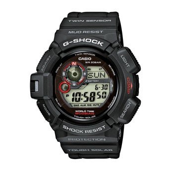 G-Shock - G-9300-1ER - Montre Homme - Quartz Digital - Solaire / Alarme / Eclairage / Chronographe - Bracelet Résine Noir