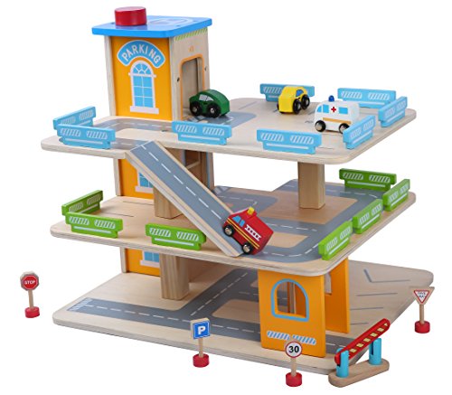 Garage en bois, Parking À Voitures Avec Étage Et Ascenseur Garage en bois, Parking À Voitures Avec Étage Et Ascenseur