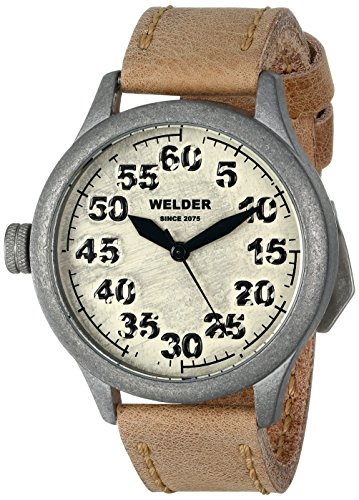 Welder - K20 501 - Montre Mixte - Quartz - Analogique - Bracelet Cuir Beige
