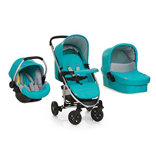 Hauck Miami 4 Trioset Poussette Combinée Petrol/Gris Hauck Miami 4 Trioset Poussette Combinée Petrol/Gris