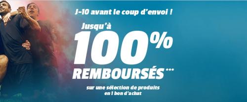 Offre 100% remboursé pour l'EURO Offre 100% remboursé pour l'EURO