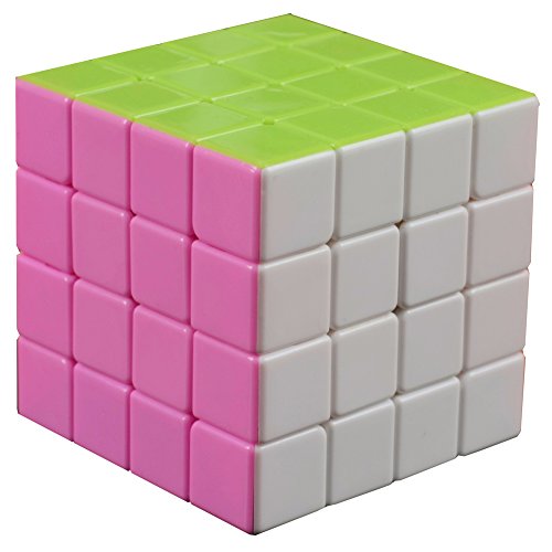 Dodolive® 4x4x4 Intelligence PinkyColor Stickerless Speed Puzzle Cube Ultra-Smooth Magic Cube
