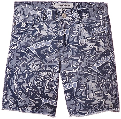 Quiksilver Le Fiver Aw Youth Short Garçon Navy Blazer FR : 16 ans (Taille Fabricant : 30/16)