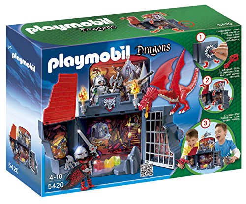 Playmobil Dragons 5420 Coffret - Chevaliers et dragon transportable