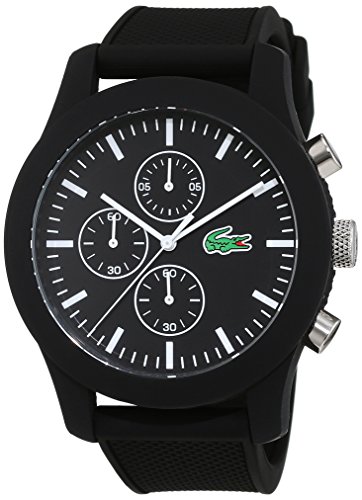 Lacoste - 2010821 - Lacoste.12.12 - Montre Homme - Quartz Analogique - Cadran Noir - Bracelet