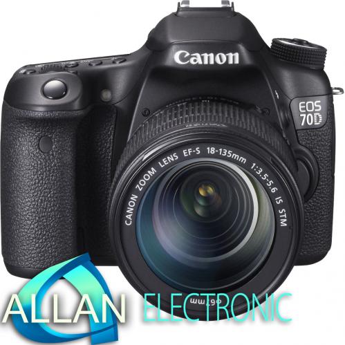 Neuf Canon EOS 70D Digital SLR Camera Body with 18-135mm IS STM Lens Neuf Canon EOS 70D Digital SLR Camera Body with 18-135mm IS STM Lens
