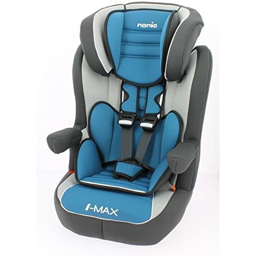 Nania Siège Auto Rehausseur Dossier Isofix avec Harnais Bleu de 9 à 36 kg