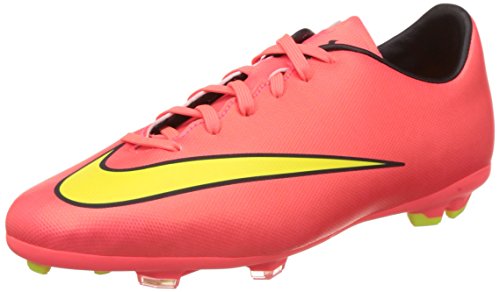 Nike Jr Mercurial Victory V Fg, Chaussures de football garçon - Multicolore (Hypr Punch/Mtlc Gld Cn-Blk-Vlt), 38.5 EU