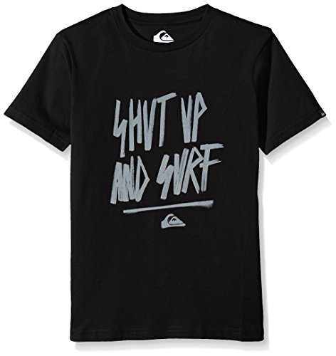 Quiksilver Shut Up And Sur T-Shirt Garçon Anthracite FR : 14 ans (Taille Fabricant : L/14)