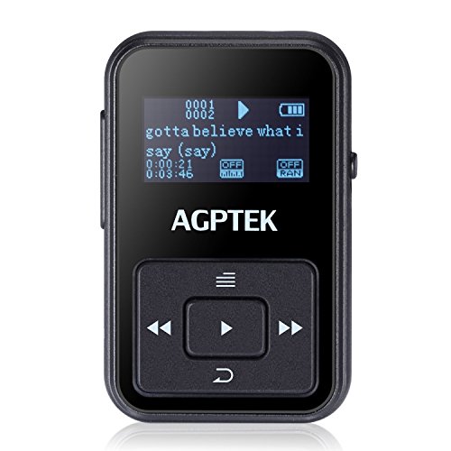AGPTek A12 Lecteur MP3 8 Go avec Ecran OLED et Radio FM, Noir (Supporte carte de mémoire jusqu'à 32Go ) AGPTek A12 Lecteur MP3 8 Go avec Ecran OLED et Radio FM, Noir (Supporte carte de mémoire jusqu'à 32Go )