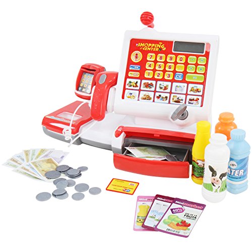 Infantastic - Jeu d'imitation - Caisse enregistreuse avec scanner et nombreux accessoires Infantastic - Jeu d'imitation - Caisse enregistreuse avec scanner et nombreux accessoires