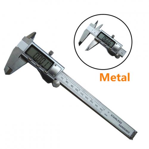 Numérique Étrier 0-150mm/6 "En Acier Inoxydable Métal Boîtier Numérique ÉTRIER VERNIER Pied À Coulisse MICROMÈTRE Électronique étrier ZK01 Numérique Étrier 0-150mm/6 "En Acier Inoxydable Métal Boîtier Numérique ÉTRIER VERNIER Pied À Coulisse MICROMÈTRE Électronique étrier ZK01