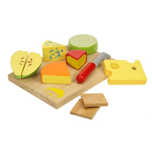 Bigjigs Toys BJ361 Aliments Jouets En Bois Ensemble Planche à Fromages Bigjigs Toys BJ361 Aliments Jouets En Bois Ensemble Planche à Fromages