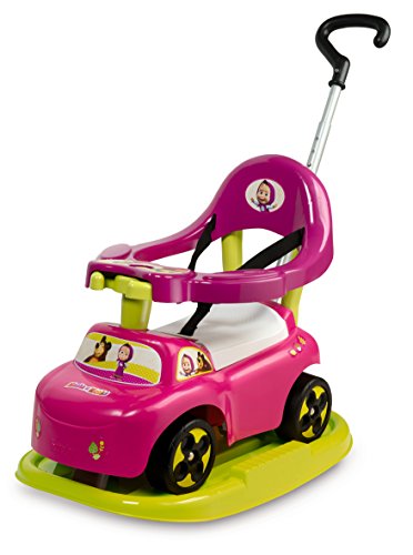 Smoby Toys - 7/720605 - Masha The Bear - Porteur Auto Bascule Electronique Smoby Toys - 7/720605 - Masha The Bear - Porteur Auto Bascule Electronique