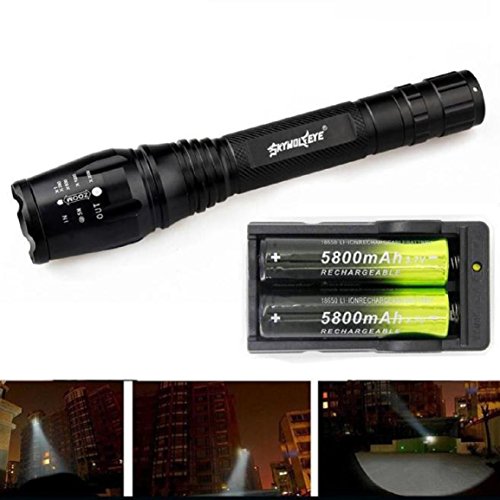 Lampes torches,Malloom Zoomable 4000 Lumen 5 Modes Cree Xml T6 Torche LED Lampe Lumière 18650 Chargeur Lampes torches,Malloom Zoomable 4000 Lumen 5 Modes Cree Xml T6 Torche LED Lampe Lumière 18650 Chargeur