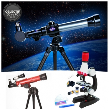 Télescope 3 oculaires avec ou sans Microscope
