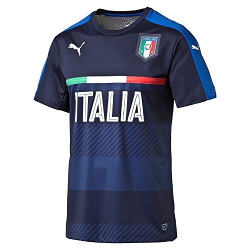 Puma Figc Maillot Homme Peacoat/Team Power Blue FR : L (Taille Fabricant : L)