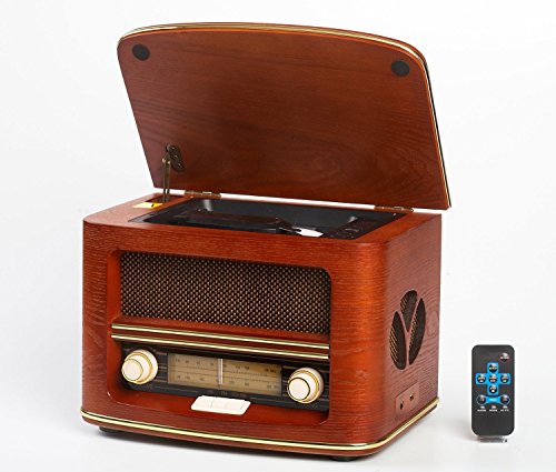 Camry Chaine hi-fi rétro en bois avec lecteur CD MP3 USB et fonction enregistrement Camry Chaine hi-fi rétro en bois avec lecteur CD MP3 USB et fonction enregistrement
