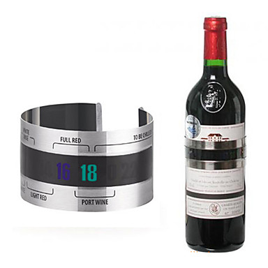 Vin d'acier inoxydable Bracelet Thermomètre Vin d'acier inoxydable Bracelet Thermomètre