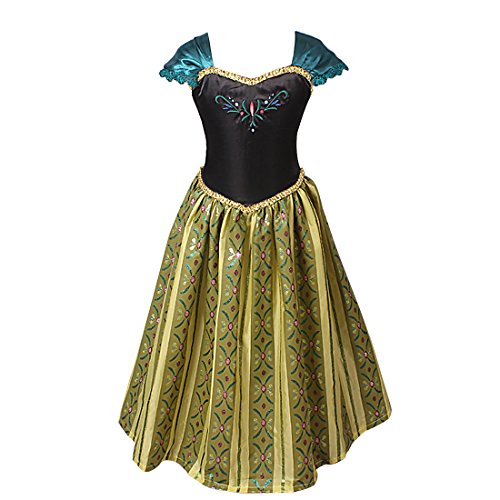 YiZYiF Déguisement Enfant Fille Costume broderie Cape Manches Vert Princess 3-8 Ans (5-6 Ans, Vert) YiZYiF Déguisement Enfant Fille Costume broderie Cape Manches Vert Princess 3-8 Ans (5-6 Ans, Vert)