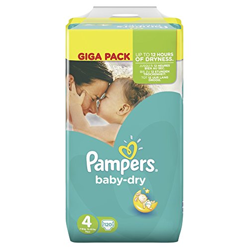 Couches Pampers Baby Dry 120 pièces T4 Couches Pampers Baby Dry 120 pièces T4