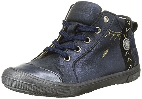 Catimini Marmotte, Chaussures Premiers Pas Bébé Fille, Bleu (12 Vte Bleu/Or Dpf/Gluck), 25 EU