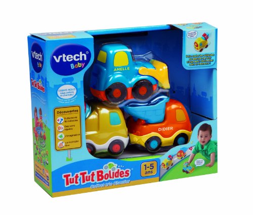Vtech - 205725 - Véhicule Miniature - Tut Tut Bolides - Coffret Trio Chantier - Bétonnière + Super Chantier + Tracto Pelle Vtech - 205725 - Véhicule Miniature - Tut Tut Bolides - Coffret Trio Chantier - Bétonnière + Super Chantier + Tracto Pelle