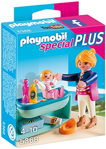 Playmobil - 5368 - Maman avec Bébé et Table à Langer