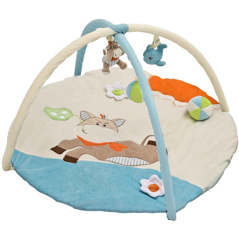 LUDI- Tapis d'&eacute;veil rond Petit Ane