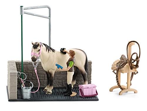 Schleich - 42104 - Accessoire Pour Figurine - Box De Lavage Pour Chevaux Schleich - 42104 - Accessoire Pour Figurine - Box De Lavage Pour Chevaux