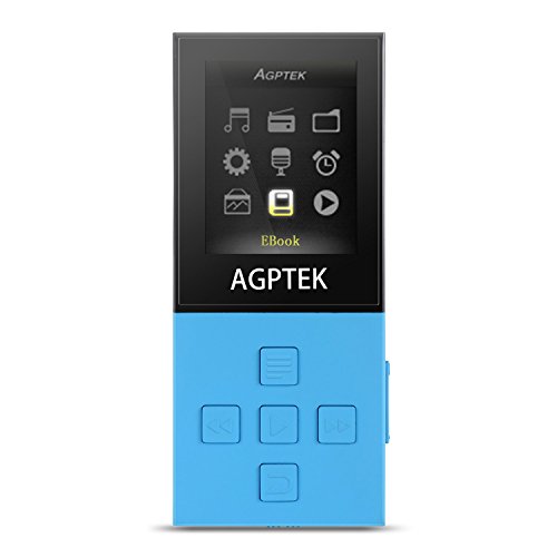 AGPTek A18 Nouvelle version Lecteur MP3 Bluetooth 8Go, avec Ecran 1.8'', Supporte carte de mémoire jusqu'à 64Go, Noir et Bleu AGPTek A18 Nouvelle version Lecteur MP3 Bluetooth 8Go, avec Ecran 1.8'', Supporte carte de mémoire jusqu'à 64Go, Noir et Bleu