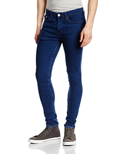 New Look Ilford Indigo Super Skinny, Jeans Homme, Bleu (Mid Blue), W32 (Taille Fabricant: 32L)