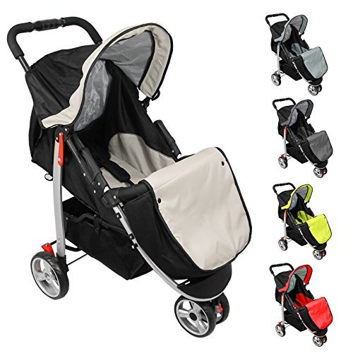 Monsieur B&eacute;b&eacute; &reg; Poussette b&eacute;b&eacute; 3 roues pliable en 1 clic &plus; Accessoires - Cinq coloris - Norme NF EN 1888