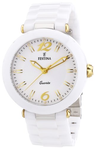 Festina - F16640-3 - Montre Femme - Quartz Analogique - Cadran Blanc - Bracelet Autre Blanc