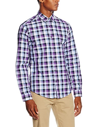BOSS Green 50320136, Chemise de Loisirs Homme, Violet-Violett (Bright Purple 522), L