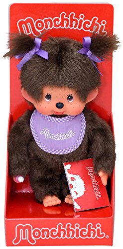 Bandai - 20099 - Peluche - Monchhichi Violette Fille- 20 Cm Bandai - 20099 - Peluche - Monchhichi Violette Fille- 20 Cm