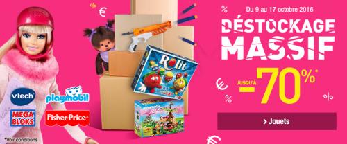 Jusqu à 70% de Réduction sur de nombreux jouets Jusqu à 70% de Réduction sur de nombreux jouets