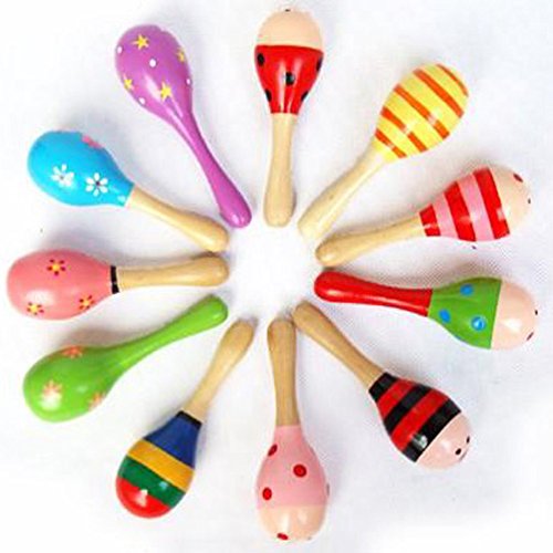 Seguryy - 2pcs Maracas - Instruments de musique en bois pour bébé Seguryy - 2pcs Maracas - Instruments de musique en bois pour bébé
