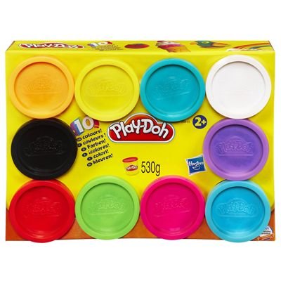 Hasbro - A1403359 - Pâte À Modeler - 10 Pots Couleurs Play Doh Hasbro - A1403359 - Pâte À Modeler - 10 Pots Couleurs Play Doh